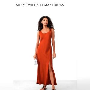 Banana Republic Factory Orange Maxi Dress